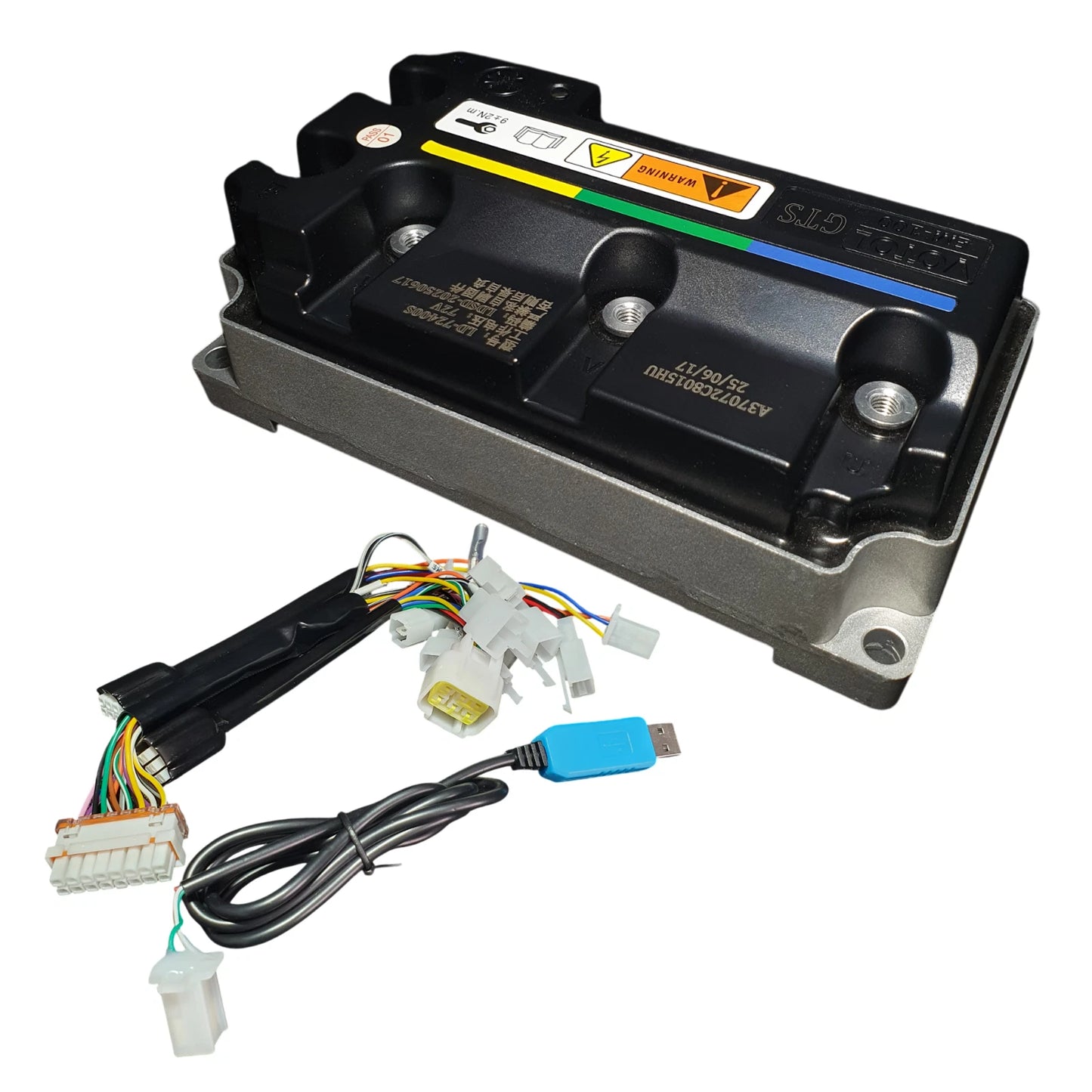 VOTOL EM100-GTS Controller with USB + Heatsink, 200A Battery, 400A Phase