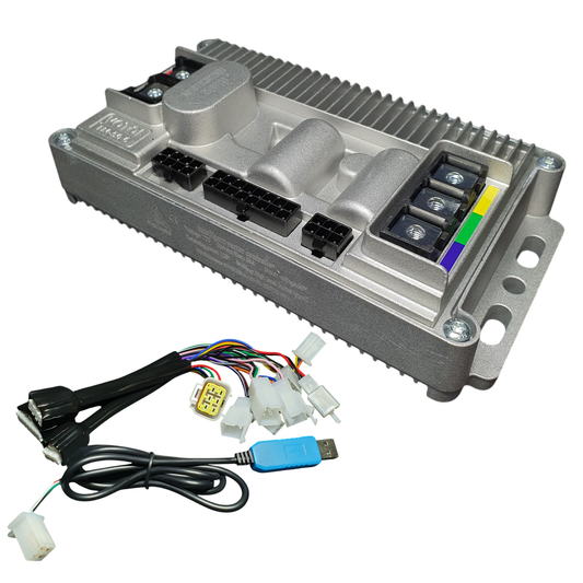 VOTOL EM50-6P Controller with USB + Heatsink, 50A Battery, 170A Phase