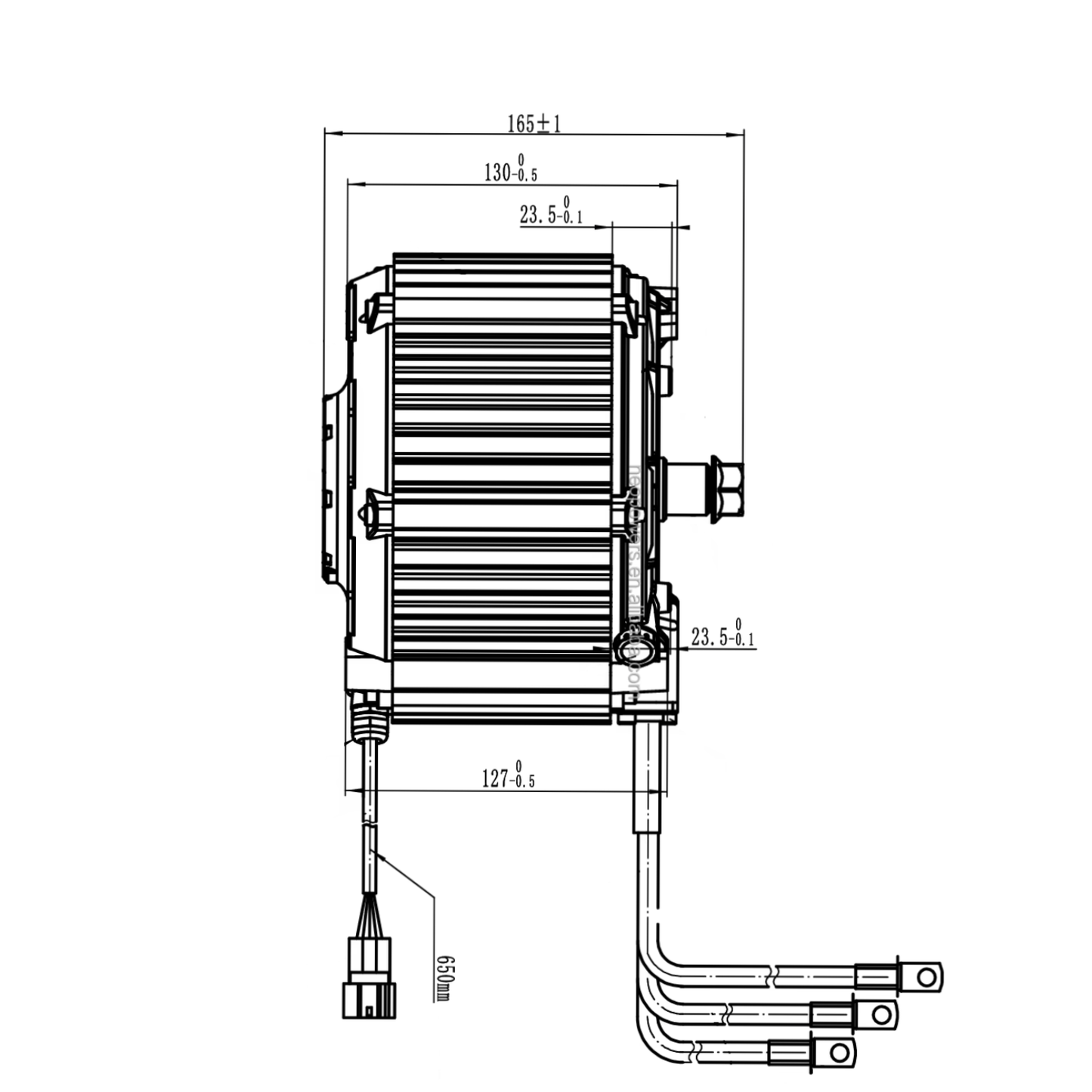 QS165 50H 10kW 72V Brushless Mid Drive Motor BLDC PMSM 428 14T